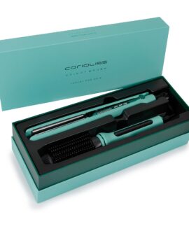 PLANCHA DE PELO C3 MINT GREEN + HOT BRUSH - CORIOLISS